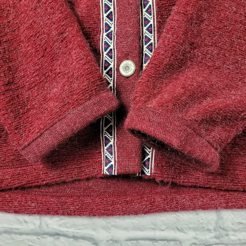 Sierra Sport Mohair Nordic Cardigan size Large